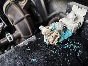 corroded battery terminal